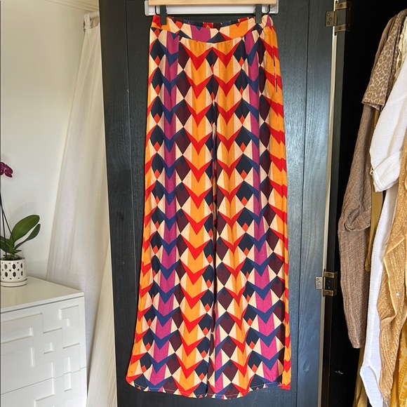 FARM RIO Colorful Geometric Patterned Pants - Picture 1 of 7